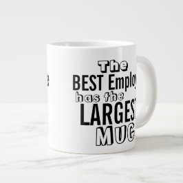 Caneca De Café Grande Melhor Funcionário Engraçado Cite Grande Mug - Hum