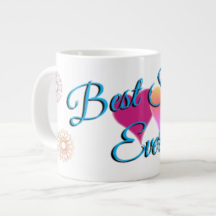 Caneca De Café Grande "Melhor Irmã Nunca!"