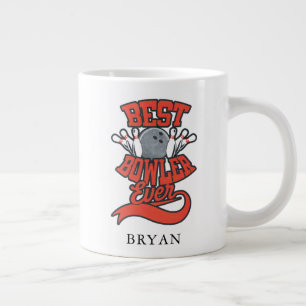 Caneca De Café Grande Melhor Jogador de Boliche de Todos os Tempos Perso
