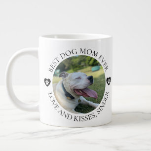 Caneca De Café Grande Melhor Mãe de Cachorro de Todos os Tempos Foto Dia