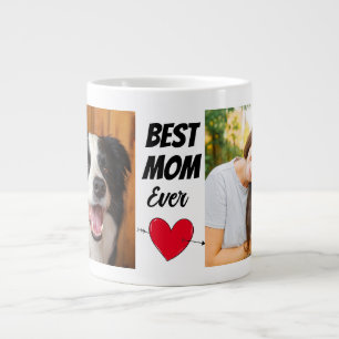 Caneca De Café Grande Melhor Mãe de Cachorro do cão... personalizou duas