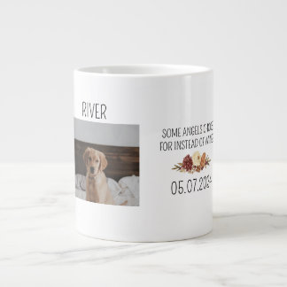 Caneca De Café Grande Melhor mãe de cachorro | Texto manuscrito de foto