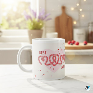 Caneca De Café Grande Melhor Mãe de Todos os Tempos Com Presente do Dia