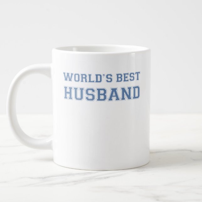 Caneca De Café Grande Melhor Marido do Mundo (Esquerda)