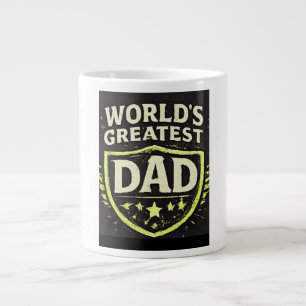 Caneca De Café Grande Melhor Pai do Mundo Dia dos Pais