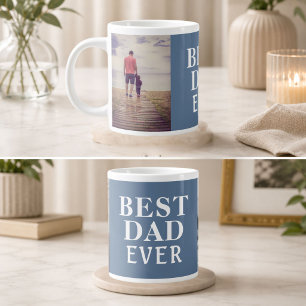 Caneca De Café Grande Melhor Pai do Mundo Dia dos Pais 2 Colagem de Foto