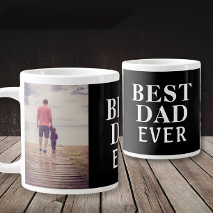 Caneca De Café Grande Melhor Pai do Mundo Dia dos Pais 2 Colagem de Foto