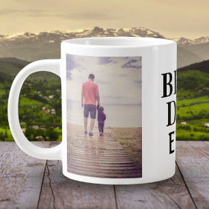 Caneca De Café Grande Melhor Pai do Mundo no Dia dos Pais 2 Colagem de F