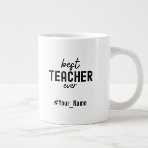 Caneca De Café Grande Melhor Professor de Todos os Tempos Presente de Ag