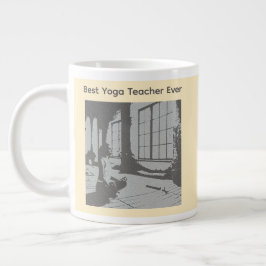 Caneca De Café Grande Melhor Professor de Yoga de Todos