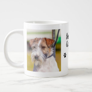 Caneca De Café Grande Melhor Vovô De Cão Nunca Cão Fotográfico