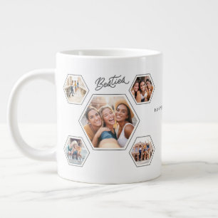 Caneca De Café Grande Melhores Amigas Nomes Personalizados & Ano Custom 
