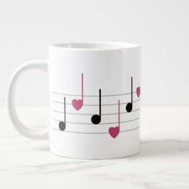 Caneca De Café Grande Melody of Love (Linear)