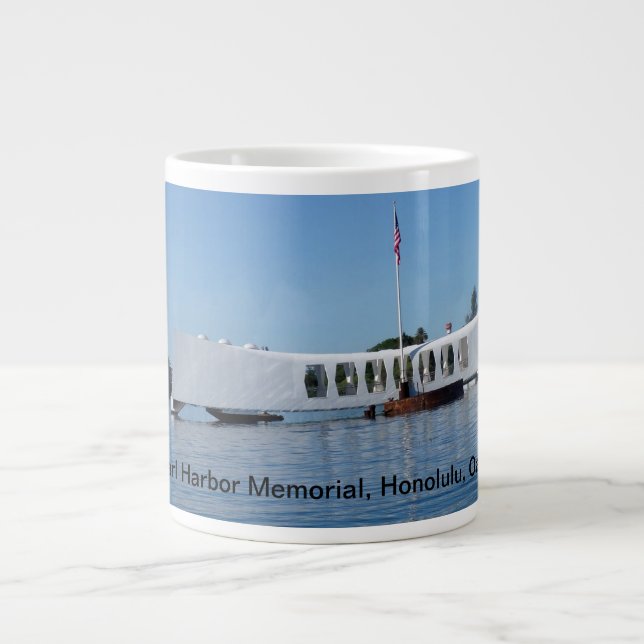 Caneca De Café Grande Memorial Pearl Harbor (Frente)