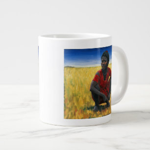Caneca De Café Grande Menina no vermelho 1992