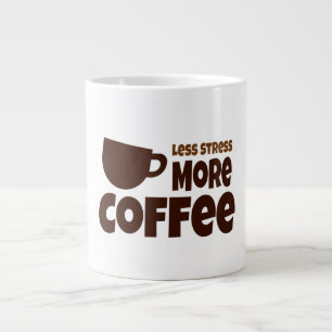 Caneca De Café Grande menos stress mais café