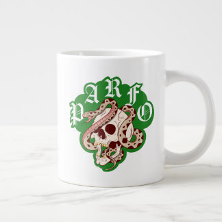 Caneca De Café Grande Mens Weekend Scramble Badass Skull Snake Gothic