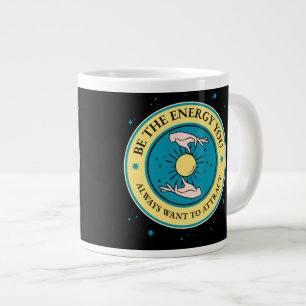 Caneca De Café Grande Mensagem de motivação energética positiva canec