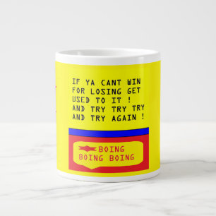 Caneca De Café Grande Mensagem de uplifing mais palavras design