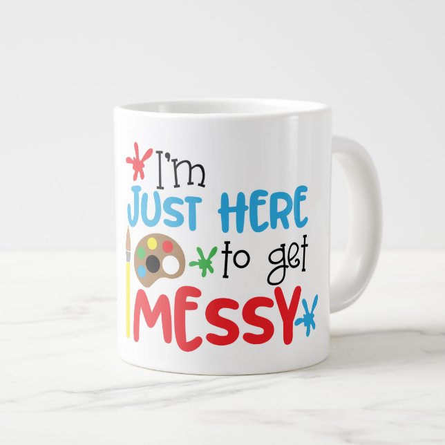 Caneca De Café Grande Mensagem - Jumbo Mug (Frente Esquerda)