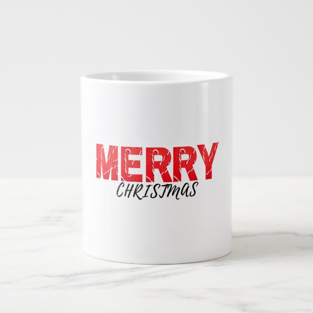 Caneca De Café Grande Merry Christmas Coffee Mug (Frente)