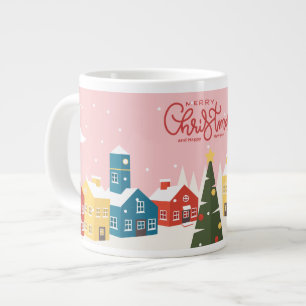 Caneca De Café Grande Merry Christmas Mug   Férias Festivas