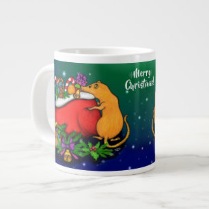 Caneca De Café Grande Merry Christmas with Rat Prince