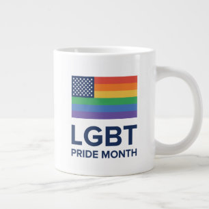 Caneca De Café Grande Mês do Orgulho LGBT Estados Unidos