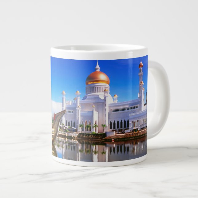 Caneca De Café Grande Mesquita Sultan Omar Ali Saifuddien (Frente Esquerda)