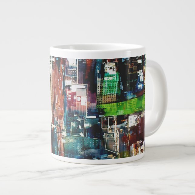 Caneca De Café Grande Metrópole (Frente Esquerda)