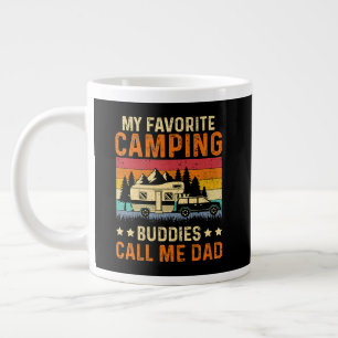 Caneca De Café Grande Meu Acampamento Favorito - Amigos Me Chamam de Pai