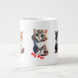 Caneca De Café Grande Meu Design de Pet Mug