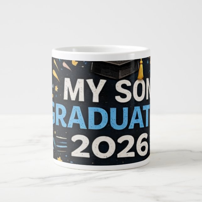 Caneca De Café Grande Meu Filho se Formou 2026 (Frente)