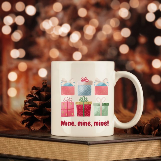Caneca De Café Grande Meu, meu, meus presentes de natal engraçados (Criador carregado)