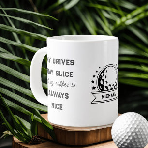 Caneca De Café Grande Meus Drivers Podem Cortar Golfe Divertido