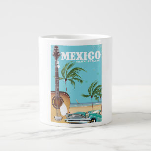 Caneca De Café Grande México - poster de viagens de avião por viagem
