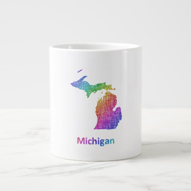 Caneca De Café Grande Michigan (Frente)