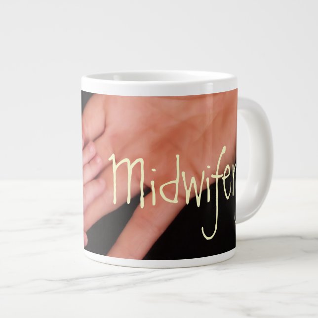 Caneca De Café Grande Midwifery (Frente Esquerda)