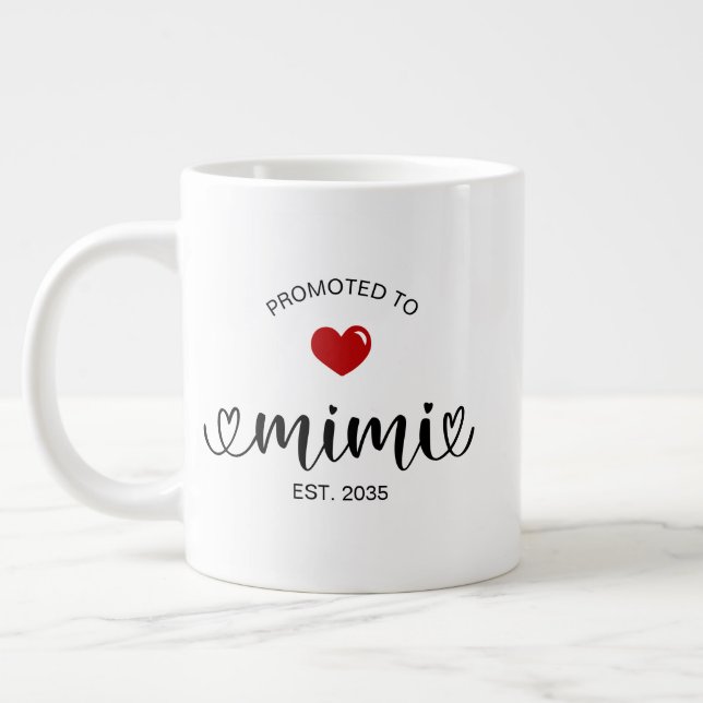 Caneca De Café Grande Mimi Estabeleceu Novo Presente da Avó (Esquerda)