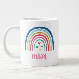 Caneca De Café Grande Mimi Rainbow