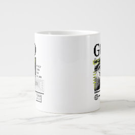 Caneca De Café Grande Minha ajuda vem do Senhor Salmo 121:2 retrowave