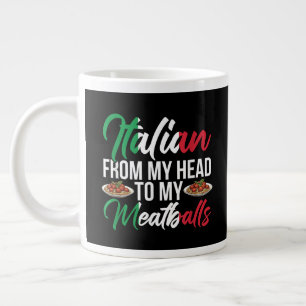 Caneca De Café Grande Minha Cabeça Para Minhas Almôndegas