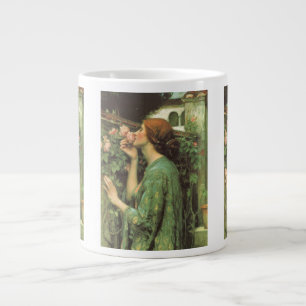 Caneca De Café Grande Minha Doce Rosa, ou Alma da Rosa por Waterhouse