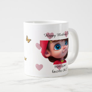 Caneca De Café Grande Minha mãe super legal