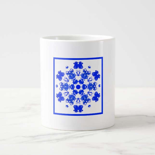Caneca De Café Grande Minha vida bagunçada (Frente)