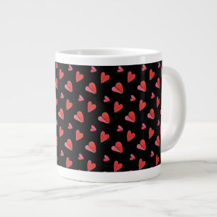 Caneca De Café Grande MINI CORAÇÃO II Grande Caneca Branca