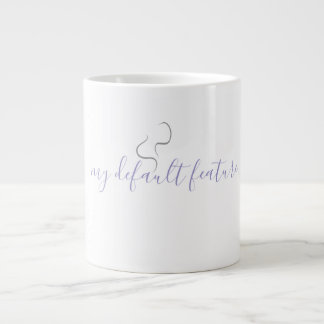 Caneca De Café Grande Minimalistic Coffee Mug Design