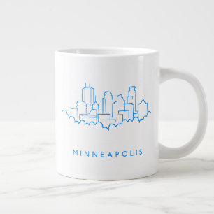 Caneca De Café Grande Minneapolis, Minnesota Skyline