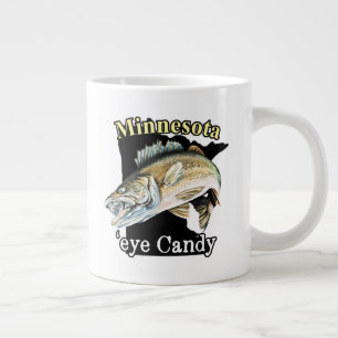 Caneca De Café Grande Minnesota 'Eye Candy Engraçado Walleye'