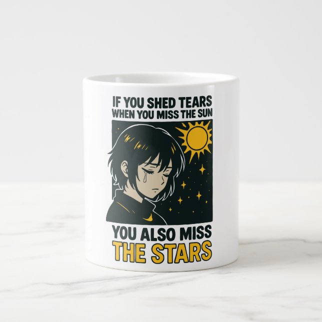 Caneca De Café Grande Miss the stars (Frente)